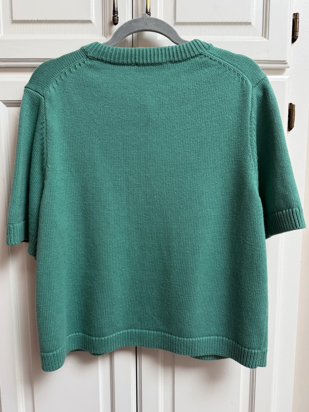 Abercrombie & Fitch Short Sleeve Button Front Cardigan Green Size XXL - Picture 3 of 10
